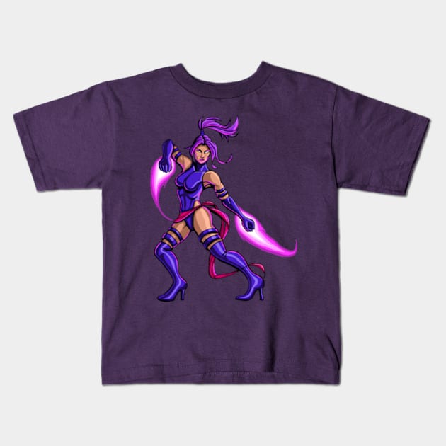 Psychic Ninja Kids T-Shirt by xzaclee16